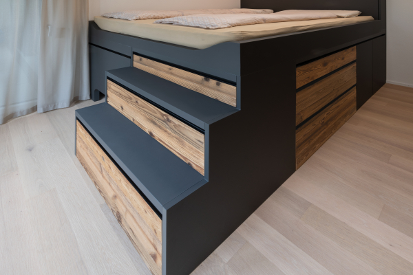 easyschrank schlafen Bett mit Nachttisch